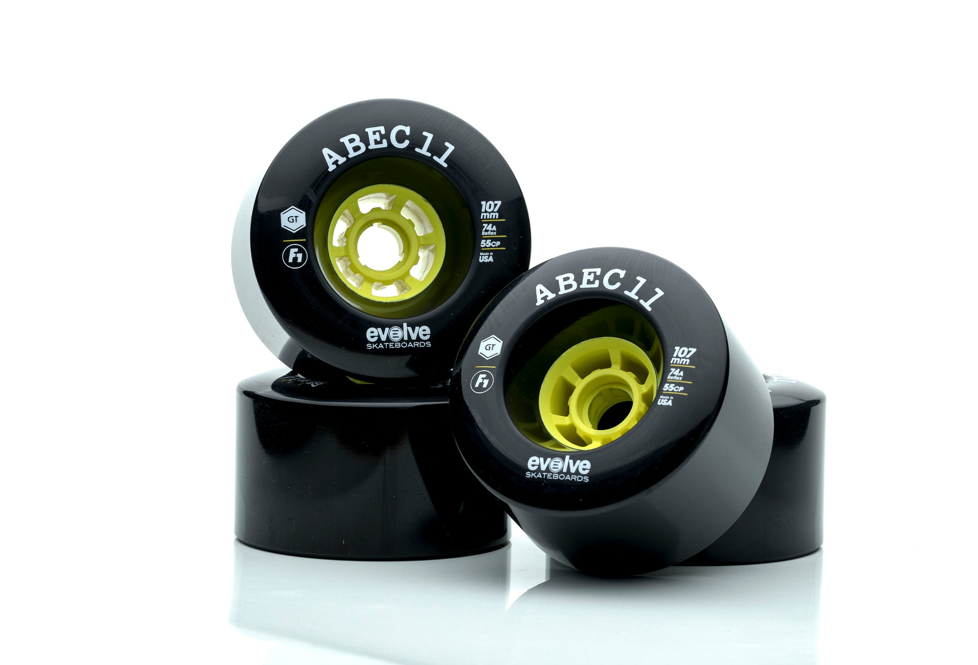 Roues Abec 11 / Evolve F1 107mm 74a (Set de 4)